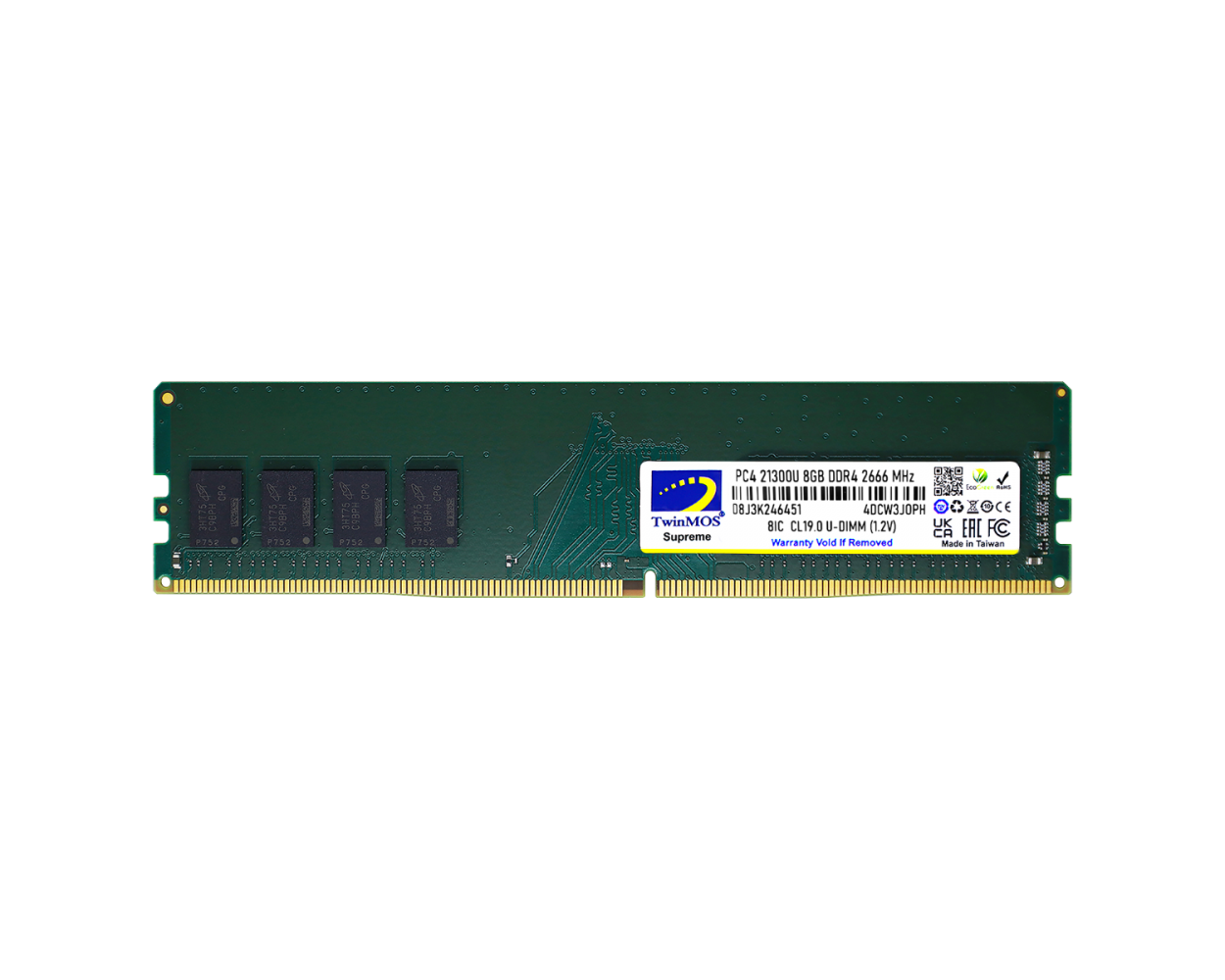 TWINMOS MDD48GB2666D 8GB 2666Mhz DDR4 PC Bellek - 29537