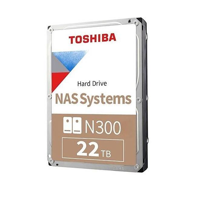 TOSHIBA HDWG62CUSZVA N300 3.5" 22TB 7200rpm 512MB Sata 7/24 NAS Harddisk - 39552