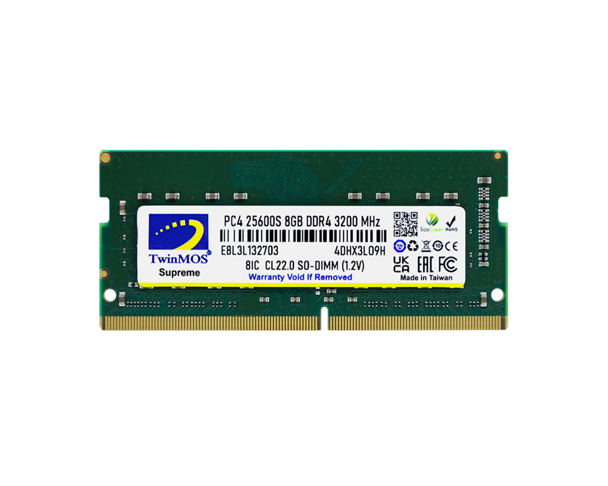 TWINMOS MDD48GB3200N 8GB DDR4 3200Mhz Notebook Bellek - 29543