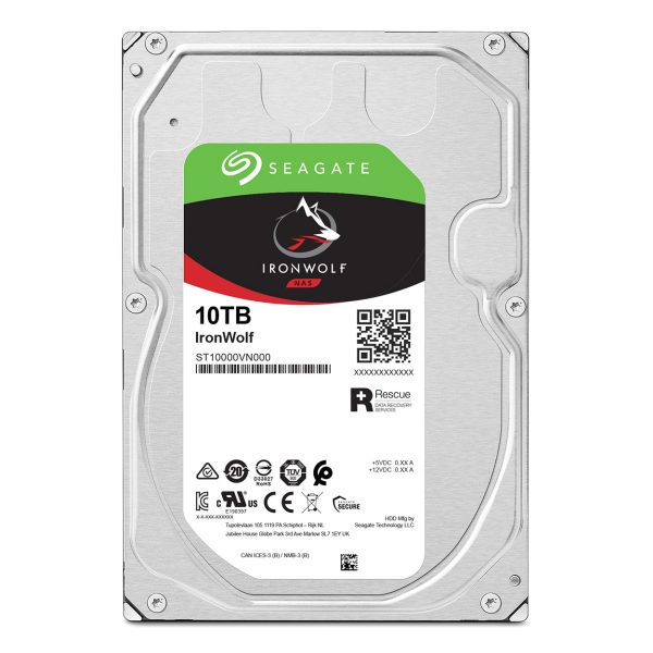SEAGATE IRONWOLF 10 TB 7200RPM 256MB 7/24 1-8  Yuvalı  Nas için - ST10000VN000