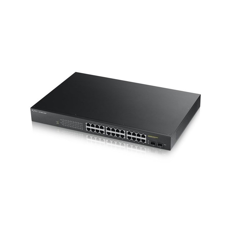 Zyxel 24Port GS190024HPV 24Port Gigabirt PoE 170W+ 2SFP L2  Yönetilebilir Switch - GS190024HPV2-EU0101F