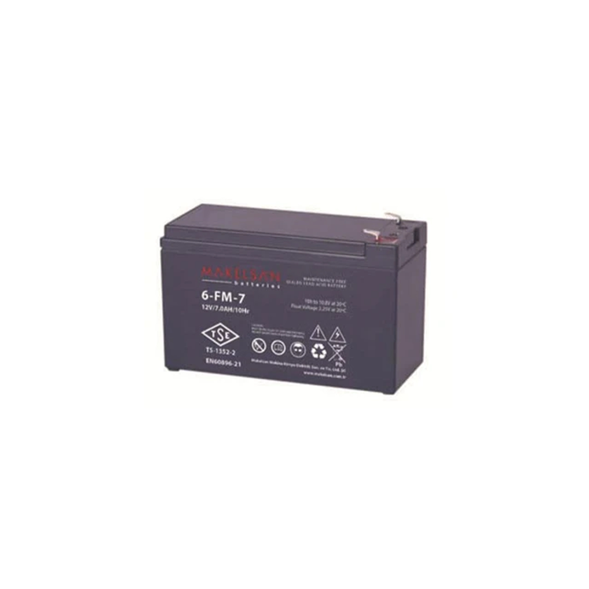 Makelsan 12V 7Ah TSE UPS VLRA Battery Kuru Tip Akü - Guc.Aku.0004