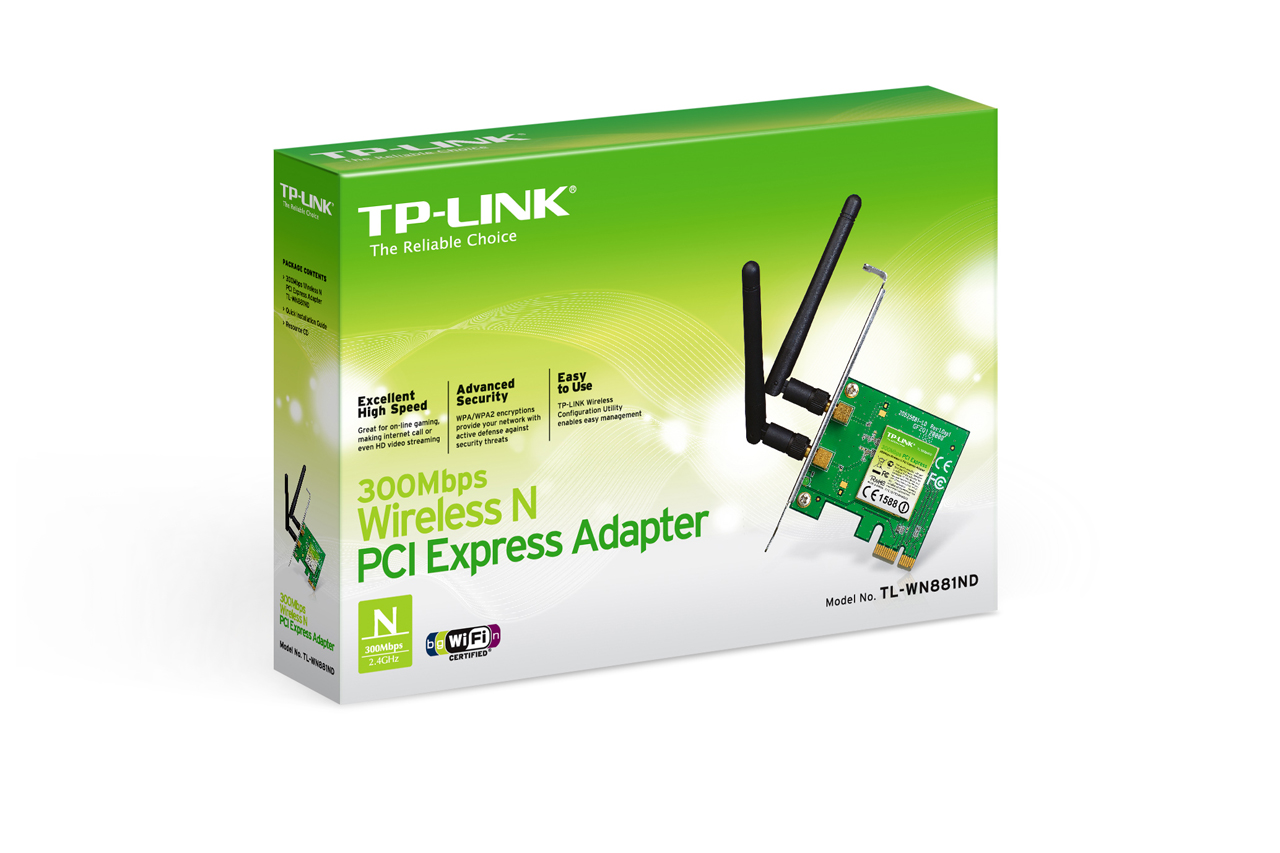 Tp-Link TL-WN881ND 300Mbps Wi-Fi PCI Express Adaptör - net.wire.eth.pci.0005