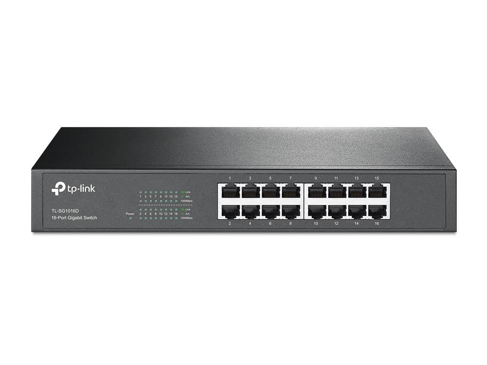 Tp-Link 16Port TL-SG1016D Gigabit Desktop/RackMount Switch - TL-SG1016D