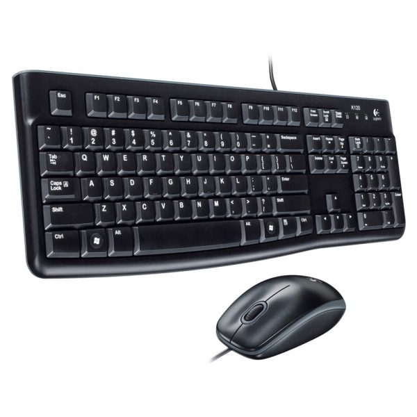 LOGITECH MK120 Kablolu Klavye Mouse MM Set Siyah USB (920-002560) - 920-002560