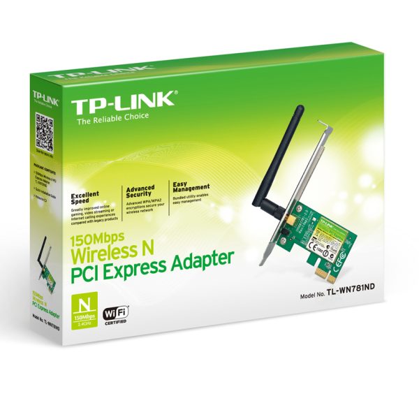 Tp-Link TL-WN781ND 150Mbps Wi-Fi PCI Express Adaptör - net.wire.eth.pci.0006