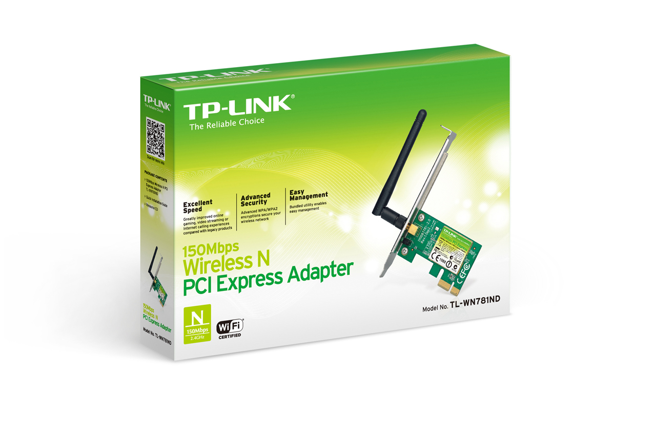 Tp-Link TL-WN781ND 150Mbps Wi-Fi PCI Express Adaptör - net.wire.eth.pci.0006