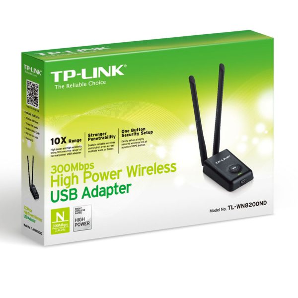 Tp-Link TL-WN8200ND 300Mbps High Power Wi-Fi USB Adaptör - net.wire.eth.usb.0015