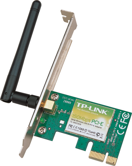 Tp-Link TL-WN781ND 150Mbps Wi-Fi PCIe Adaptör - TL-WN781ND