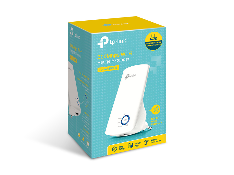 Tp-Link TL-WA850RE 300Mbps Wi-Fi Range Extender ( Menzil Genişletici ) - net.wire.acc.0053
