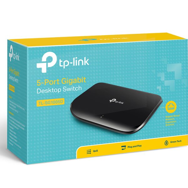 Tp-Link TL-SG1005D 5-Port Gigabit Desktop Switch (Plastik Kasa) - net.swi.s1.0022