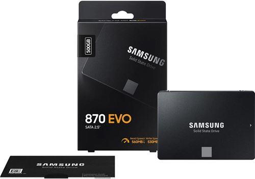 SAMSUNG MZ-77E500BW 870 EVO 2.5" 500GB (560/530MB/s) SATA (V-NAND) SSD Disk - 27849