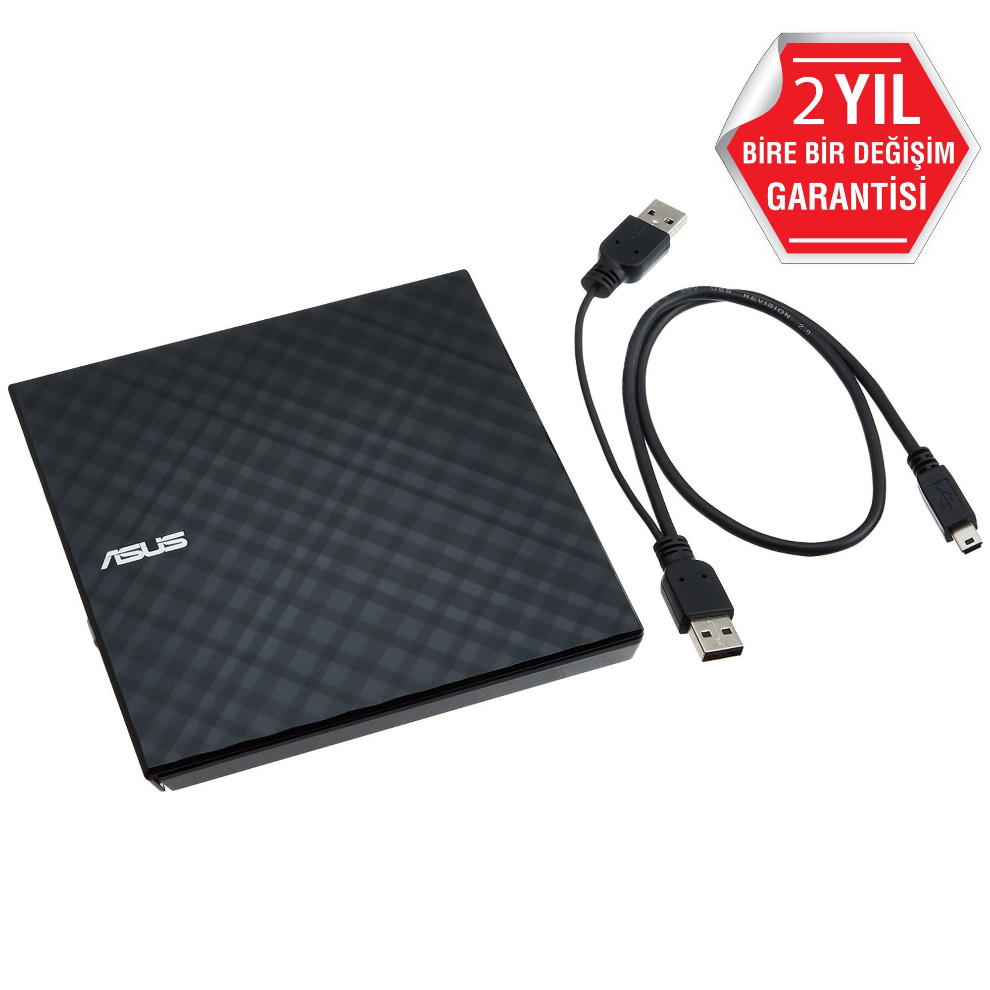 ASUS SDRW-08D2S-U LITE Siyah 8X Harici DVD Yazıcı - 90-DQ0435-UA221KZ