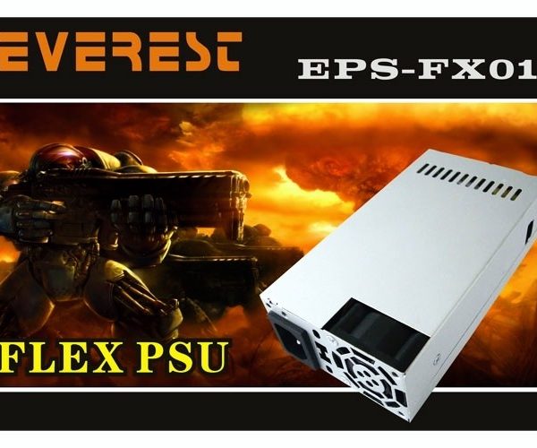 EVEREST EPS-FX01 SLIM 250W 4cm Fan 2 SATA 2 IDE Flex Power Supply - EPS-FX01