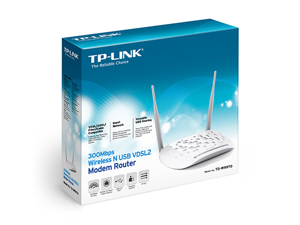 Tp-Link TD-W9970 300Mbps Wi-Fi VDSL/ADSL Modem Router - netw.wire.mod.0003