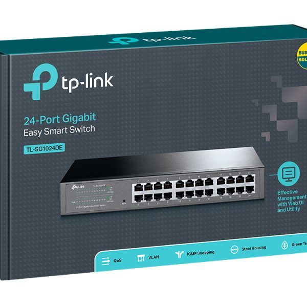 Tp-Link TL-SG1024DE 24-Port Gigabit Easy Smart Switch - netw.swit.swi.4852.0039