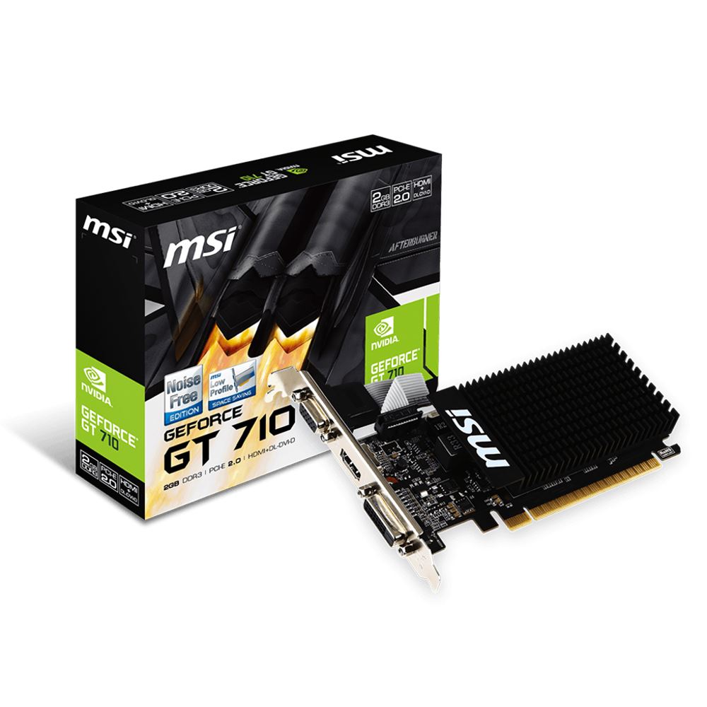 MSI 2GB GT 710 2GD3H LP [64Bit] DDR3 HDMI/DVI/VGA - GT 710 2GD3H LP