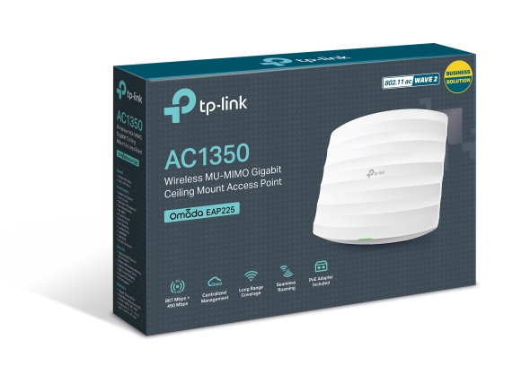 Tp-Link (O) EAP225 1350Mbps Kablosuz N Gigabit Tavan Tipi Access Point - EAP225