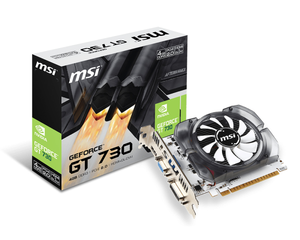 MSI 4GB GT 730 N730-4GD3V2 [128Bit] DDR3 HDMIDVI - N730-4GD3V2
