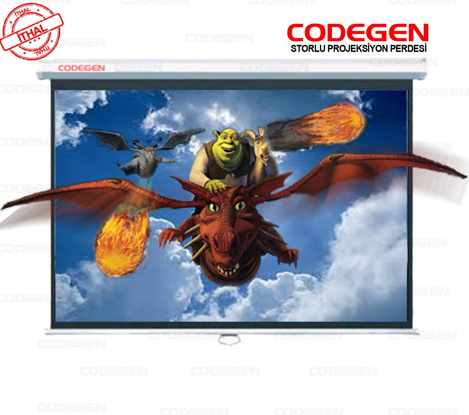CODEGEN AX-20 200x200 Storlu Projeksiyon Perdesi - AX-20