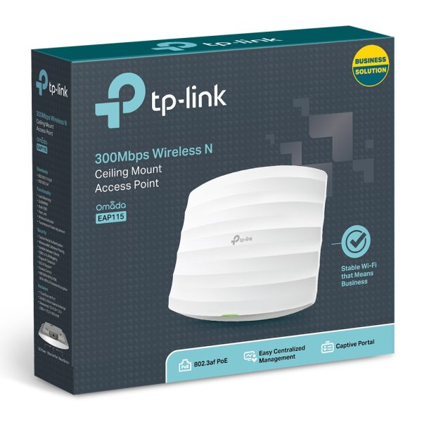 Omada EAP115 300 Mbps Ceiling Mount Wi-Fi Access Point ( AP ) - netw.apr.0057