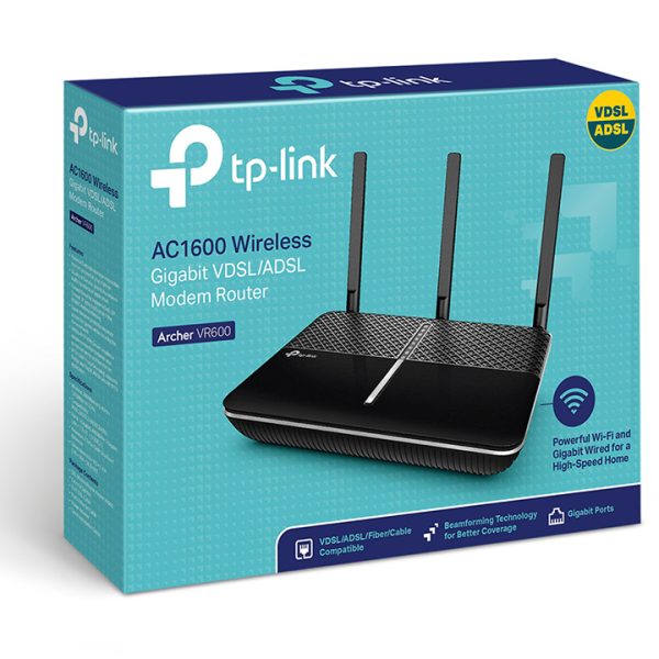 Tp-Link Archer VR600 AC2100 Wi-Fi VDSL/ADSL Modem Router - netw.mdm.0024