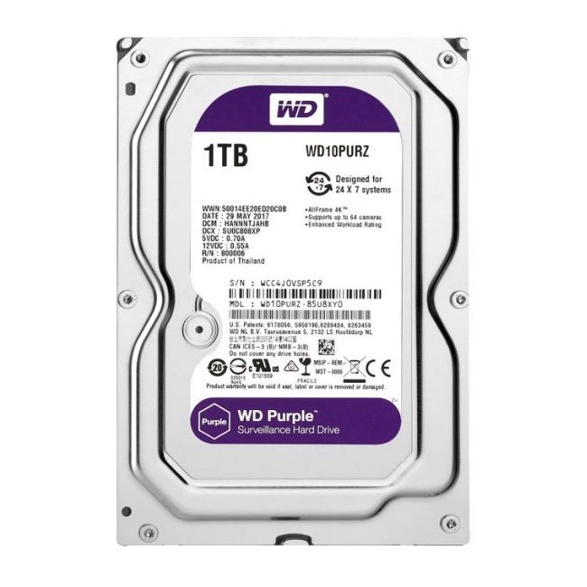WD 1TB Purple 3.5" 64MB SATA3 7/24 (WD10PURZ) - oem.hdd.gd.0022
