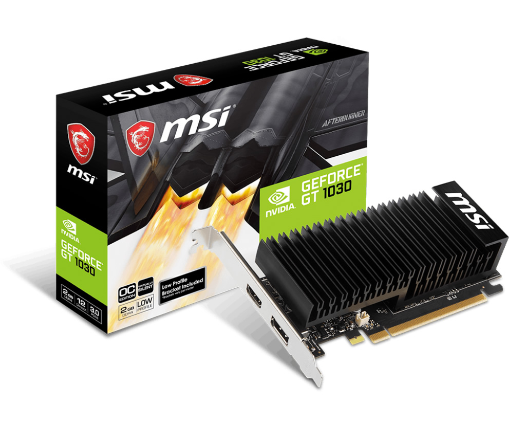 MSI 2GB GEFORCE GT 1030 2GHD4 LP OC [64Bit] DDR4 HDMIDP - GT 1030 2GHD4 LP OC