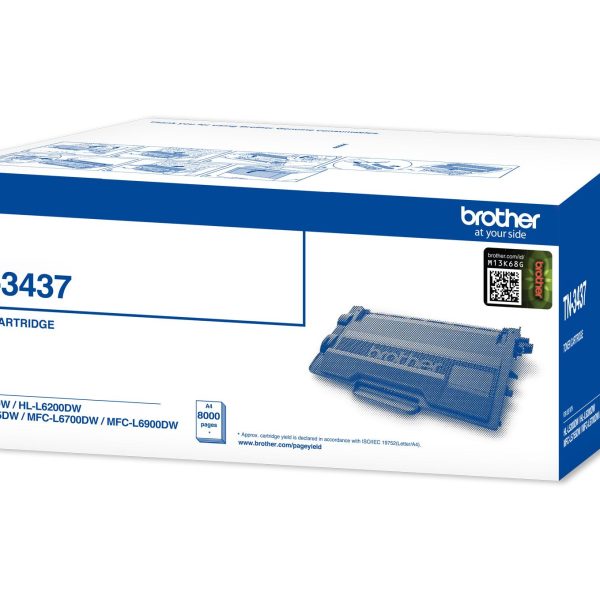 Brother TN-3437 Siyah Toner 8.000 Sayfa (HL-L5200DW HL-L6200DW