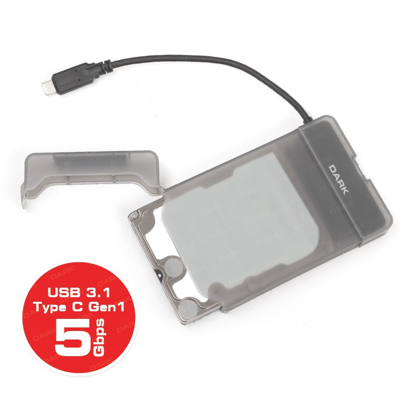 Dark Storex E210 USB Type C Gen1 2.5" Disk Kutusu [DK-AC-DSE210] - DK-AC-DSE210