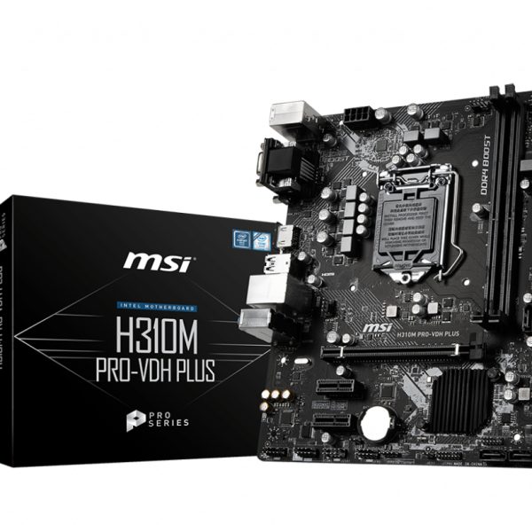 MSI H310M PRO-VDH PLUS LGA1151P8 Ses+GLan HDMI/DVI USB3.1 W7 - W10 mATX - H310M PRO-VDH PLUS