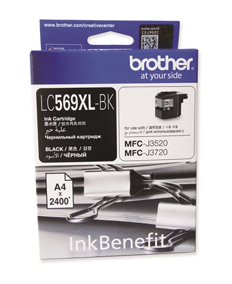Brother Kartuş LC569XLBK Siyah 1200 Sayfa (MFC-J3720) - tkt.inkk.samsg.0158