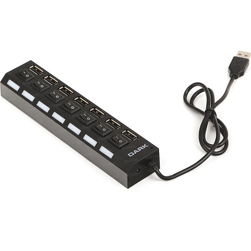 Dark Connect Master U72 7 Port Anahtarlı USB Hub (DK-AC-USB272) - DK-AC-USB272