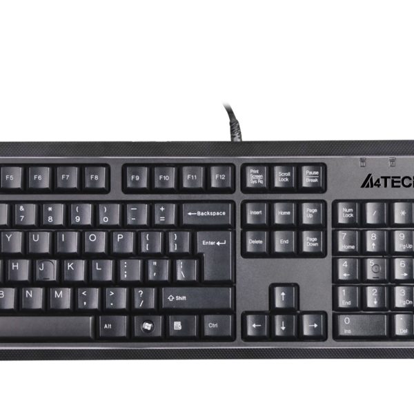 A4 Tech KR-9276 Kablolu Q Klavye Mouse Set Siyah - KR-9276