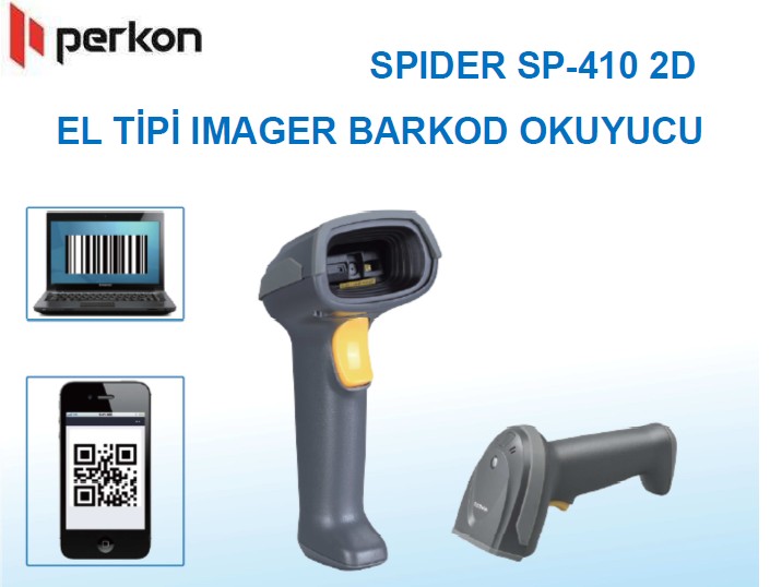 PERKON SPIDER SP410-U/USB 1D-2D (Karekod) Okuyucu - SP410