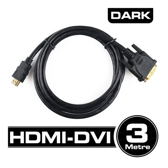Dark 3 Metre DVI to HDMI Çift Yönlü Çevirici Kablo Altın Uç (DK-CB-DVIXHDMIL300) - DK-CB-DVIXHDMIL300