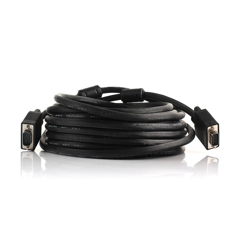 Dark 15 Metre Ferrit Core EMI/RFI Filtreli VGA Görüntü Kablosu [DK-CB-VGAL1500] - DK CB VGAL1500