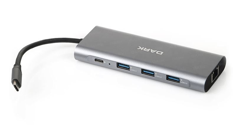 Dark USB 3.1 Type C Çoklayıcı Çevirici (Ethernet / HDMI / TF SD) (DK-AC-U31X36) - DK-AC-U31X36
