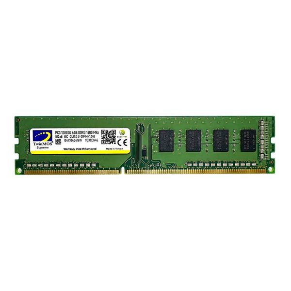 TwinMOS 4GB 1600MHz DDR3 DIMM Ram 1.5V (MDD34GB1600D) - Bbi.Isl.Bel.Mas.0088