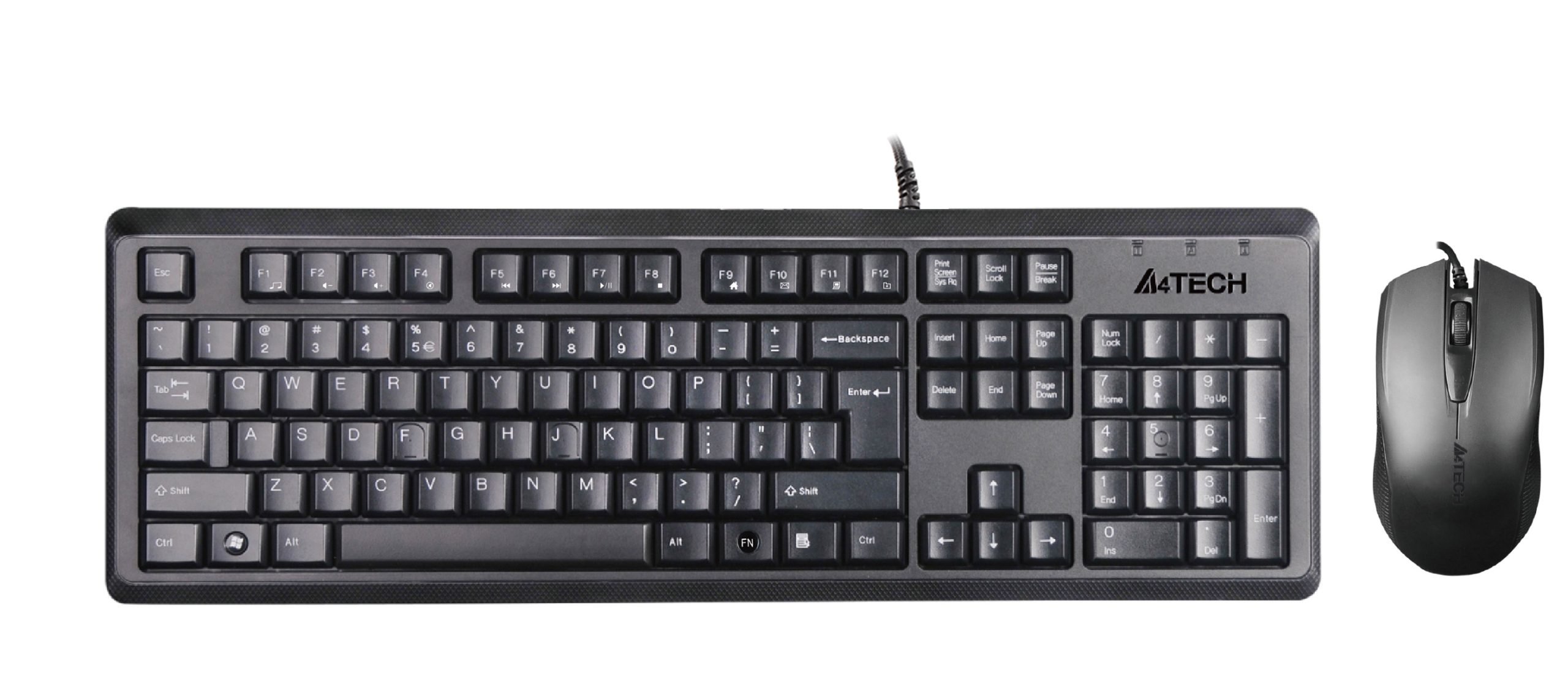 A4 Tech KR-9276 FN-Multimedya Klavye & Optik Mouse Set (Usb) - cev.kla.0055