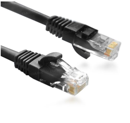 Dark 3 Metre Cat6 CU AWG24/7 UTP Siyah Patch Network Kablosu [DK-CB-NT6U300B] - DK-CB-NT6U300B