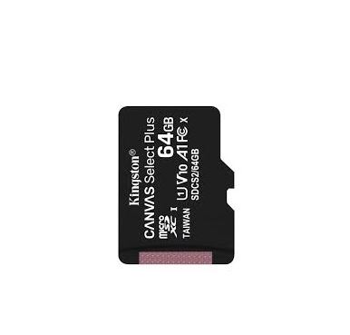 Kingston 64GB Micro SDHC Canvas 100MB/s [SDCS2/64GB] - SDCS2/64GB