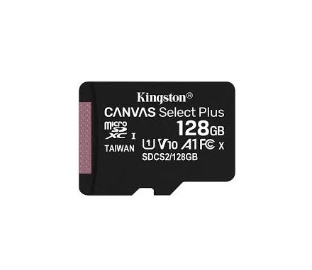 Kingston 128GB Micro SDHC Canvas 100MB/s [SDCS2/128GB] - SDCS2/128GB