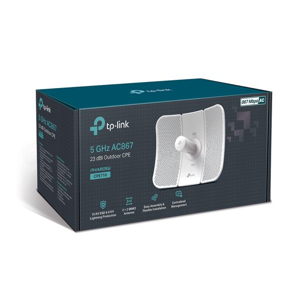 Tp-Link CPE710 5 GHz 867 Mbps 23 dBi Outdoor Access Point ( AP ) - netw.apr.0199