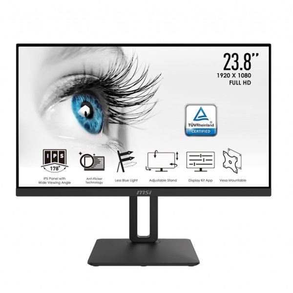 23.8" MSI Pro MP242P IPS 5Ms 75HZ MM HDMI D-SUB Monitor - PRO MP242P