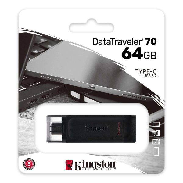 Kingston DT70 64GB DataTraveler70 Type-C 3.2 Gen1 (DT70/64GB) - cev.usb.0062