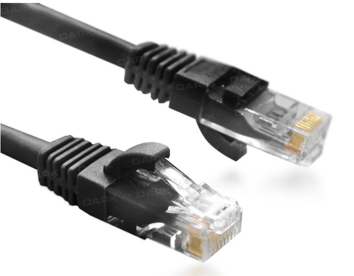 Dark 1 Metre Cat6 CU AWG24/7 UTP Siyah Patch Network Kablosu [DK-CB-NT6U100B] - DK-CB-NT6U100B