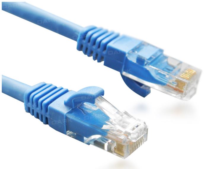 Dark 1 Metre Cat6 CU AWG24/7 UTP Mavi Patch Network Kablosu [DK-CB-NT6U100BU] - DK-CB-NT6U100BU