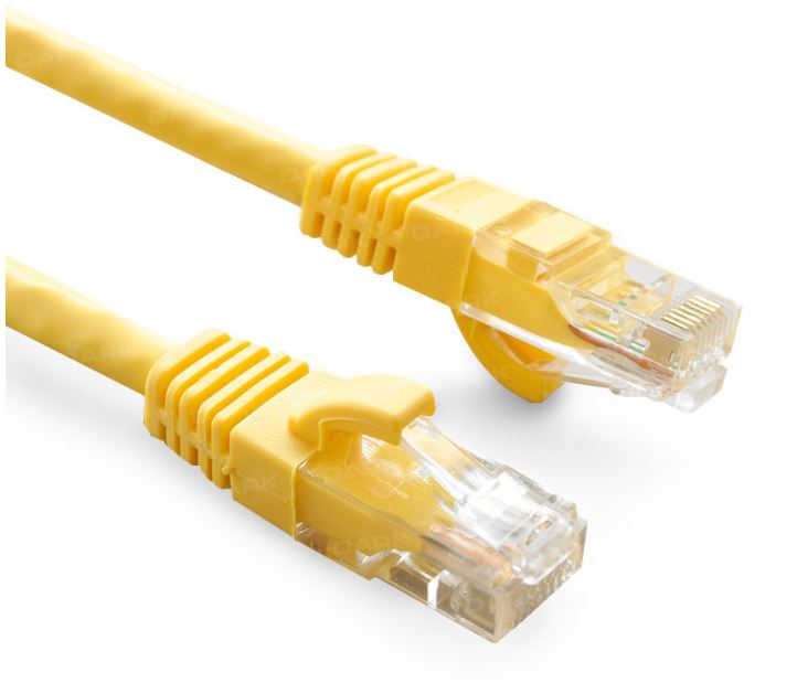 Dark 2 Metre Cat6 CU AWG24/7 UTP Sarı Patch Network Kablosu [DK-CB-NT6U200Y] - DK-CB-NT6U200Y