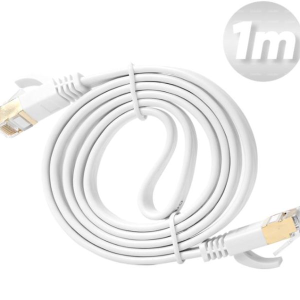 Dark 1 Metre Cat7 BC AWG30 FTP Beyaz Patch Network Kablosu [DK-CB-NT7F100W] - DK-CB-NT7F100W